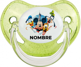 Disney Mickey Donald más bien y bingo diseño 1 con nombre: Chupete Fisiológico