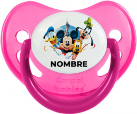 Disney Mickey Donald más bien y bingo diseño 1 con nombre: Chupete Fisiológico