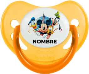 Disney Mickey Donald más bien y bingo diseño 1 con nombre: Chupete Fisiológico