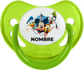 Disney Mickey Donald más bien y bingo diseño 1 con nombre: Chupete Fisiológico