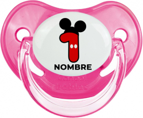 Disney Mickey Número 1 con nombre: Chupete Fisiológica