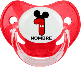 Disney Mickey Número 1 con nombre: Chupete Fisiológica