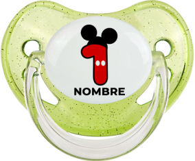 Disney Mickey Número 1 con nombre: Chupete Fisiológica