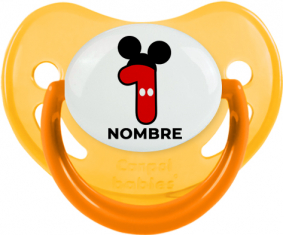 Disney Mickey Número 1 con nombre: Chupete Fisiológica