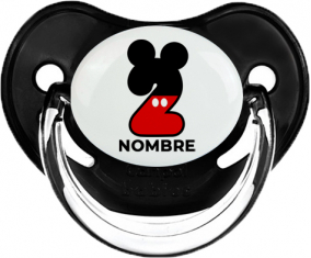 Disney Mickey Número 2 con nombre: Chupete Fisiológico