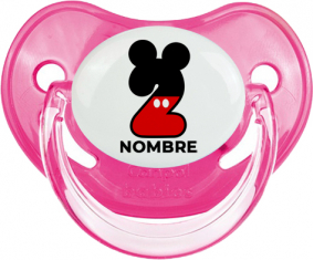 Disney Mickey Número 2 con nombre: Chupete Fisiológico
