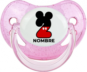 Disney Mickey Número 2 con nombre: Chupete Fisiológico