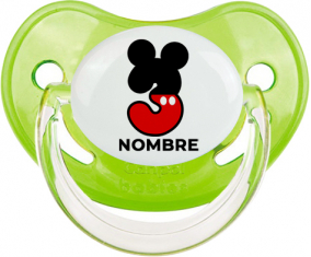 Disney Mickey Número 3 con nombre: Chupete Fisiológica
