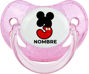 Disney Mickey Número 3 con nombre: Chupete Fisiológica