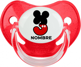 Disney Mickey Número 3 con nombre: Chupete Fisiológica