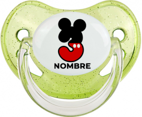Disney Mickey Número 3 con nombre: Chupete Fisiológica