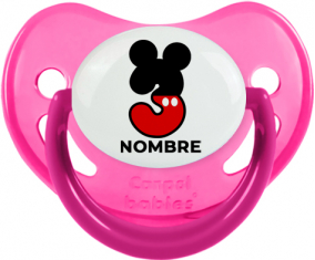 Disney Mickey Número 3 con nombre: Chupete Fisiológica
