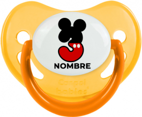 Disney Mickey Número 3 con nombre: Chupete Fisiológica