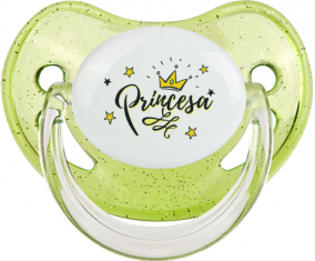 Amarillo Corona Estrella Princesa Diseño-1: Chupete Fisiológica