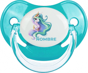 My Little Pony Princess Celestia diseño-2 con nombre: Chupete fisiológica personnalisée