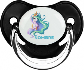 My Little Pony Princess Celestia diseño-2 con nombre: Chupete fisiológica