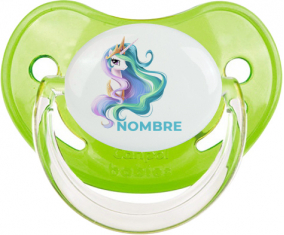 My Little Pony Princess Celestia diseño-2 con nombre: Chupete fisiológica