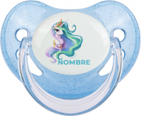 My Little Pony Princess Celestia diseño-2 con nombre: Chupete fisiológica