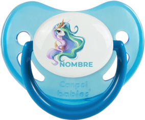 My Little Pony Princess Celestia diseño-2 con nombre: Chupete fisiológica