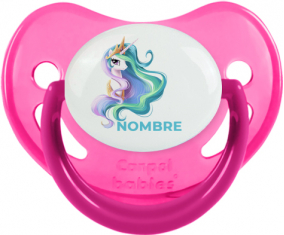 My Little Pony Princess Celestia diseño-2 con nombre: Chupete fisiológica