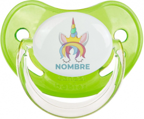 Diseño de unicornio-1 con nombre: Chupete fisiológica