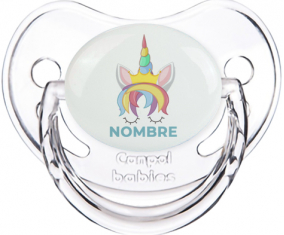 Diseño de unicornio-1 con nombre: Chupete fisiológica