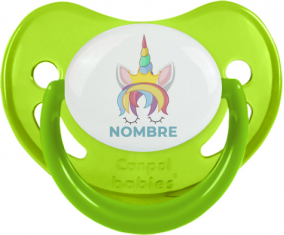 Diseño de unicornio-1 con nombre: Chupete fisiológica