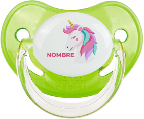 Diseño de unicornio-2 con nombre: Chupete fisiológica