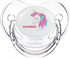 Diseño de unicornio-2 con nombre: Chupete fisiológica