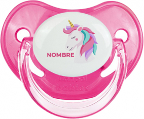 Diseño de unicornio-2 con nombre: Chupete fisiológica