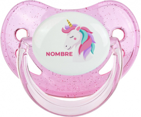 Diseño de unicornio-2 con nombre: Chupete fisiológica