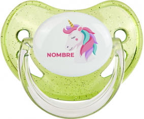 Diseño de unicornio-2 con nombre: Chupete fisiológica