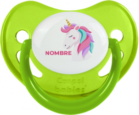 Diseño de unicornio-2 con nombre: Chupete fisiológica