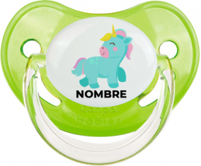 Diseño de unicornio-3 con nombre: Chupete fisiológica