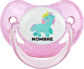 Diseño de unicornio-3 con nombre: Chupete fisiológica