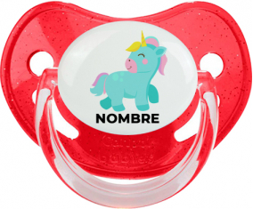 Diseño de unicornio-3 con nombre: Chupete fisiológica