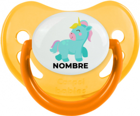 Diseño de unicornio-3 con nombre: Chupete fisiológica