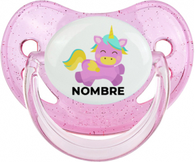 Diseño de unicornio-4 con nombre: Chupete fisiológica