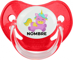 Diseño de unicornio-4 con nombre: Chupete fisiológica