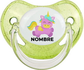 Diseño de unicornio-4 con nombre: Chupete fisiológica