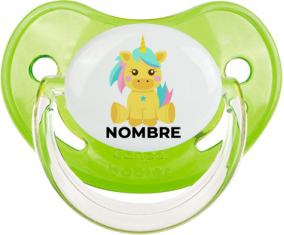 Diseño de unicornio-5 con nombre: Chupete fisiológica