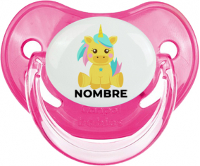Diseño de unicornio-5 con nombre: Chupete fisiológica