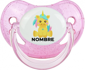 Diseño de unicornio-5 con nombre: Chupete fisiológica