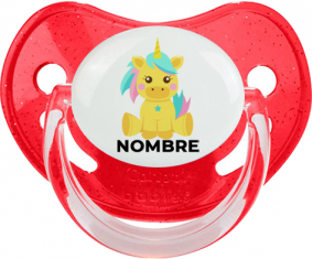 Diseño de unicornio-5 con nombre: Chupete fisiológica