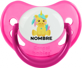 Diseño de unicornio-5 con nombre: Chupete fisiológica