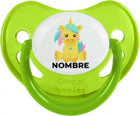 Diseño de unicornio-5 con nombre: Chupete fisiológica