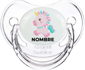 Diseño de unicornio-6 con nombre: Chupete fisiológica