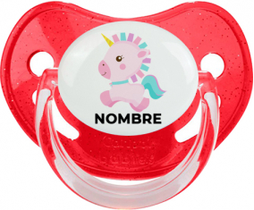 Diseño de unicornio-6 con nombre: Chupete fisiológica