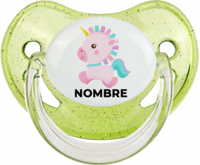 Diseño de unicornio-6 con nombre: Chupete fisiológica