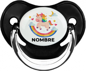 Unicornio arco iris con nombre: Chupete fisiológica